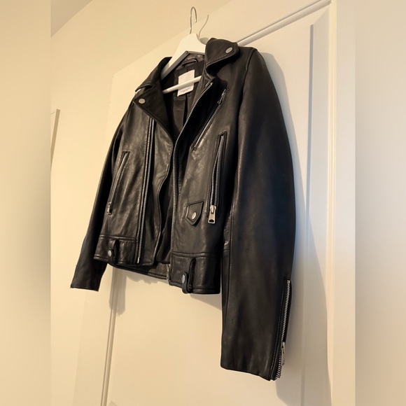 Mango Pre-owned Faux leather jacket - black size us xxs - Picture 6 of 16